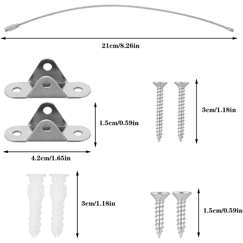 6 Sets Anti-Kipp-Möbelanker zu – Earthquake Anchor Strap Bewertung und Preis