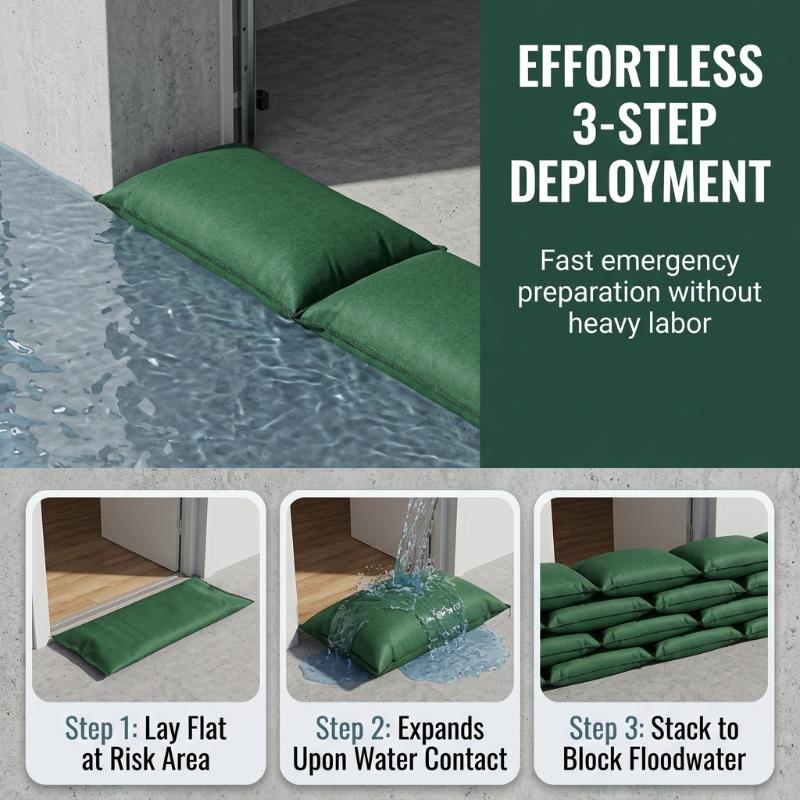 Schnell aufblasbarer, wasserab – Flood Barrier Bag Bewertung und Preis
